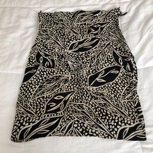 Sonia Rykiel Paris blk & white print skirt sz 40